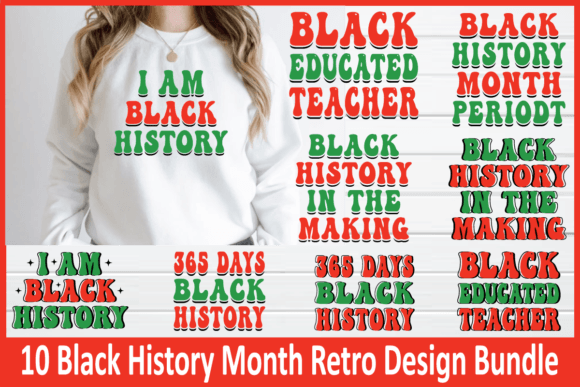 Black History Month Retro Design Bundle