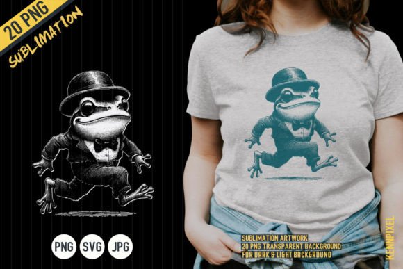 Frog Wearing Tuxedo Retro Toad 90s Shirt