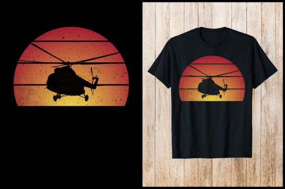 Helicopter Retro T-Shirt Design Review