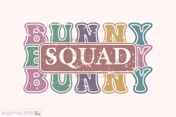 Retro Bunny Squad Easter Day SVG Design Review