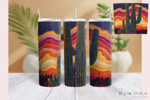 Retro Desert Cactus Western Tumbler Wrap Review