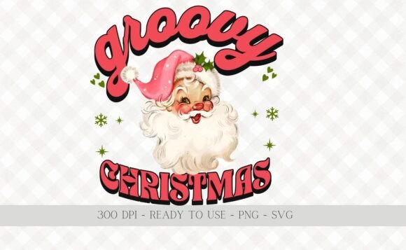 Retro Santa Claus Groovy Christmas SVG Review